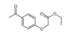 ethyl 2-(4-acetylphenoxy)acetate结构式