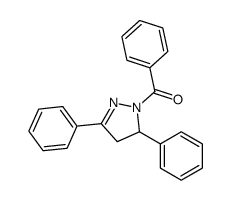 (3,5-diphenyl-3,4-dihydropyrazol-2-yl)-phenylmethanone结构式