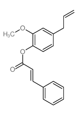 2-Propenoic acid,3-phenyl-, 2-methoxy-4-(2-propen-1-yl)phenyl ester结构式