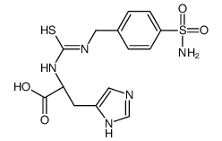 (2S)-3-(1H-imidazol-5-yl)-2-[(4-sulfamoylphenyl)methylcarbamothioylamino]propanoic acid结构式