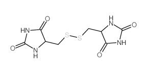 2,4-Imidazolidinedione,5,5'-[dithiobis(methylene)] bis- Structure