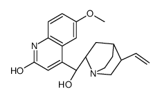 4-[(S)-(5-ethenyl-1-azabicyclo[2.2.2]octan-2-yl)-hydroxymethyl]-6-methoxy-1H-quinolin-2-one Structure