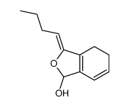 3-butylidene-4,5-dihydro-1H-2-benzofuran-1-ol结构式