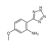 5-methoxy-2-(2H-tetrazol-5-yl)aniline结构式