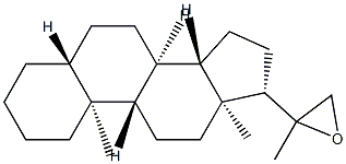20,21-Epoxy-20-methyl-5α-pregnane结构式