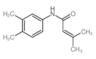 N-(3,4-dimethylphenyl)-3-methyl-but-2-enamide structure