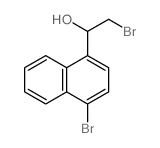 2-bromo-1-(4-bromonaphthalen-1-yl)ethanol structure