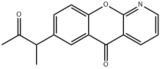7-(1-methyl-2-oxo-propyl)chromeno(2,3-b)pyridin-5-one Structure