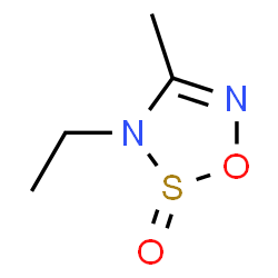 3H-1,2,3,5-Oxathiadiazole, 3-ethyl-4-methyl-, 2-oxide (9CI) structure