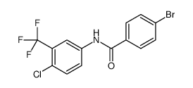 4-bromo-N-[4-chloro-3-(trifluoromethyl)phenyl]benzamide Structure