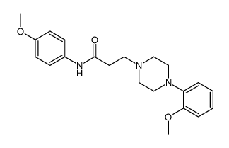 N-(4-methoxyphenyl)-3-[4-(2-methoxyphenyl)piperazin-1-yl]propanamide结构式