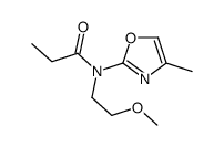 N-(2-methoxyethyl)-N-(4-methyl-1,3-oxazol-2-yl)propanamide结构式