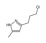 1H-Pyrazole,3-(3-chloropropyl)-5-methyl- Structure