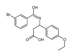 3-[(3-bromobenzoyl)amino]-3-(4-ethoxyphenyl)propanoic acid Structure