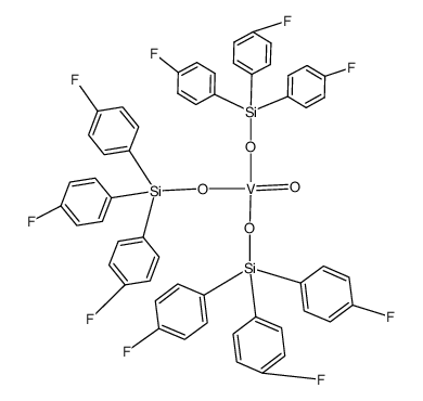 tris[tri(4-fluorophenyl)silyl]vanadate Structure