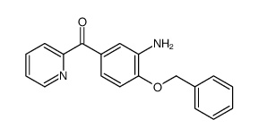 (3-amino-4-phenylmethoxyphenyl)-pyridin-2-ylmethanone结构式