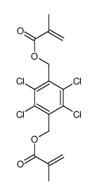 [2,3,5,6-tetrachloro-4-(2-methylprop-2-enoyloxymethyl)phenyl]methyl 2-methylprop-2-enoate结构式