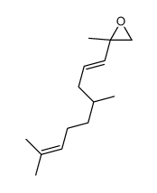 2-(4,8-dimethylnona-1,7-dienyl)-2-methyloxirane结构式
