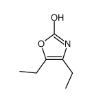 4,5-diethyl-3H-1,3-oxazol-2-one结构式