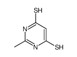 2-methyl-4-sulfanyl-1H-pyrimidine-6-thione Structure