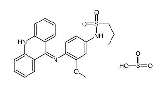N-[4-(acridin-9-ylamino)-3-methoxyphenyl]propane-1-sulfonamide,methanesulfonic acid结构式