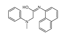 2-(N-methylanilino)-N-naphthalen-1-ylacetamide结构式