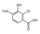 4-amino-2-chloro-3-hydroxybenzoic acid structure