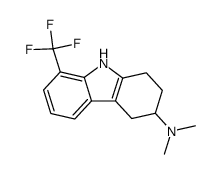 dimethyl-(8-trifluoromethyl-1,2,3,4-tetrahydro-carbazol-3-yl)-amine结构式