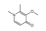 3-methoxy-1,2-dimethylpyridin-4-one结构式