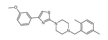 Piperazine, 1-[(2,5-dimethylphenyl)methyl]-4-[4-(3-methoxyphenyl)-2-thiazolyl]- (9CI) picture