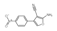 2-amino-4-(4-nitrophenyl)furan-3-carbonitrile结构式