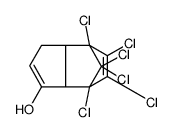 4,5,6,7,8,8-Hexachloro-3a,4,7,7a-tetrahydro-4,7-methano-1H-inden-3-ol结构式