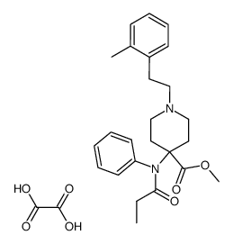 methyl 1-[2-(2-methylphenyl)ethyl]-4-[N-(1-oxopropyl)-N-phenylamino]-4-piperidinecarboxylate ethanedioate Structure