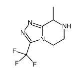 8-甲基-3-(三氟甲基)-5,6,7,8-四氢-[1,2,4]三唑并[4,3-a]吡嗪结构式