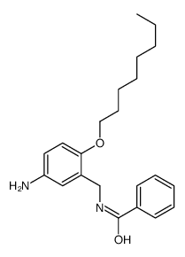 N-[(5-amino-2-octoxyphenyl)methyl]benzamide Structure