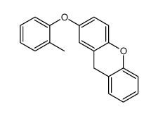 2-(2-methylphenoxy)-9H-xanthene Structure