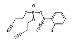 [(2-chlorophenyl)-diazomethyl] bis(2-cyanoethyl) phosphate结构式