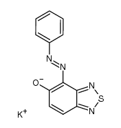 4-phenylazo-benzo[1,2,5]thiadiazol-5-ol, potassium salt结构式