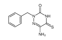 6-amino-2-benzyl-5-thioxo-4,5-dihydro-2H-[1,2,4]triazin-3-one Structure