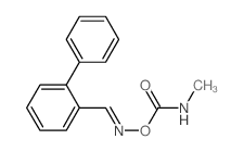 [(2-phenylphenyl)methylideneamino] N-methylcarbamate Structure