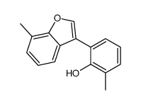 2-methyl-6-(7-methyl-1-benzofuran-3-yl)phenol Structure