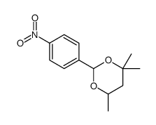 4,4,6-trimethyl-2-(4-nitrophenyl)-1,3-dioxane结构式
