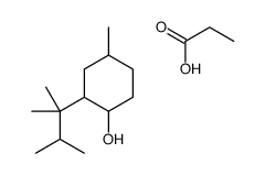 2-(2,3-dimethylbutan-2-yl)-4-methylcyclohexan-1-ol,propanoic acid Structure
