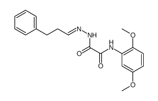 N-(2,5-dimethoxyphenyl)-N'-(3-phenylpropylideneamino)oxamide结构式