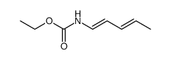 N-(E,E-pentadienyl-1,3) carbamate d'ethyle结构式