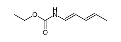 N-(E,E-pentadienyl-1,3) carbamate d'ethyle Structure