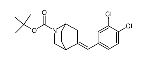 5-(3,4-dichlorobenzylidene)-2-aza-bicyclo[2.2.2]octane-2-carboxylic acid tert-butyl ester Structure