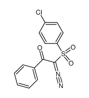 2-((4-chlorophenyl)sulfonyl)-2-diazo-1-phenylethan-1-one结构式