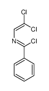 N-(2,2-dichloroethenyl)benzenecarboximidoyl chloride Structure