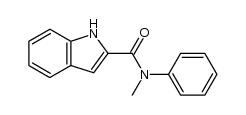 N-methyl-N-phenyl-1H-indole-2-carboxamide结构式